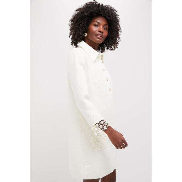 POMANDER PLACE Cream Tweed Nava Dress Size XS NWT Retail $168 Tuckernuck - Picture 5 of 8